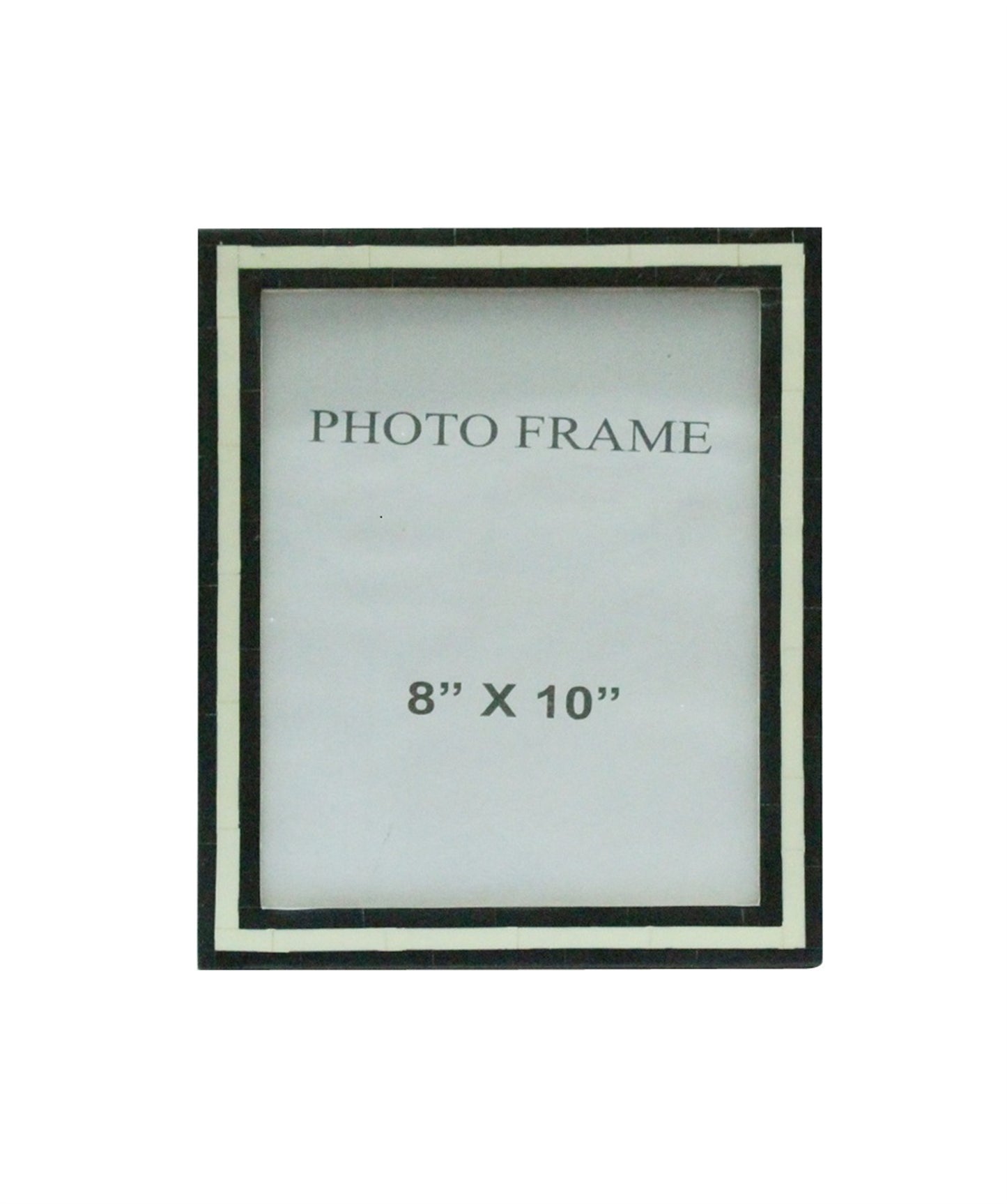Black & White Picture Frame, 8" x 10"