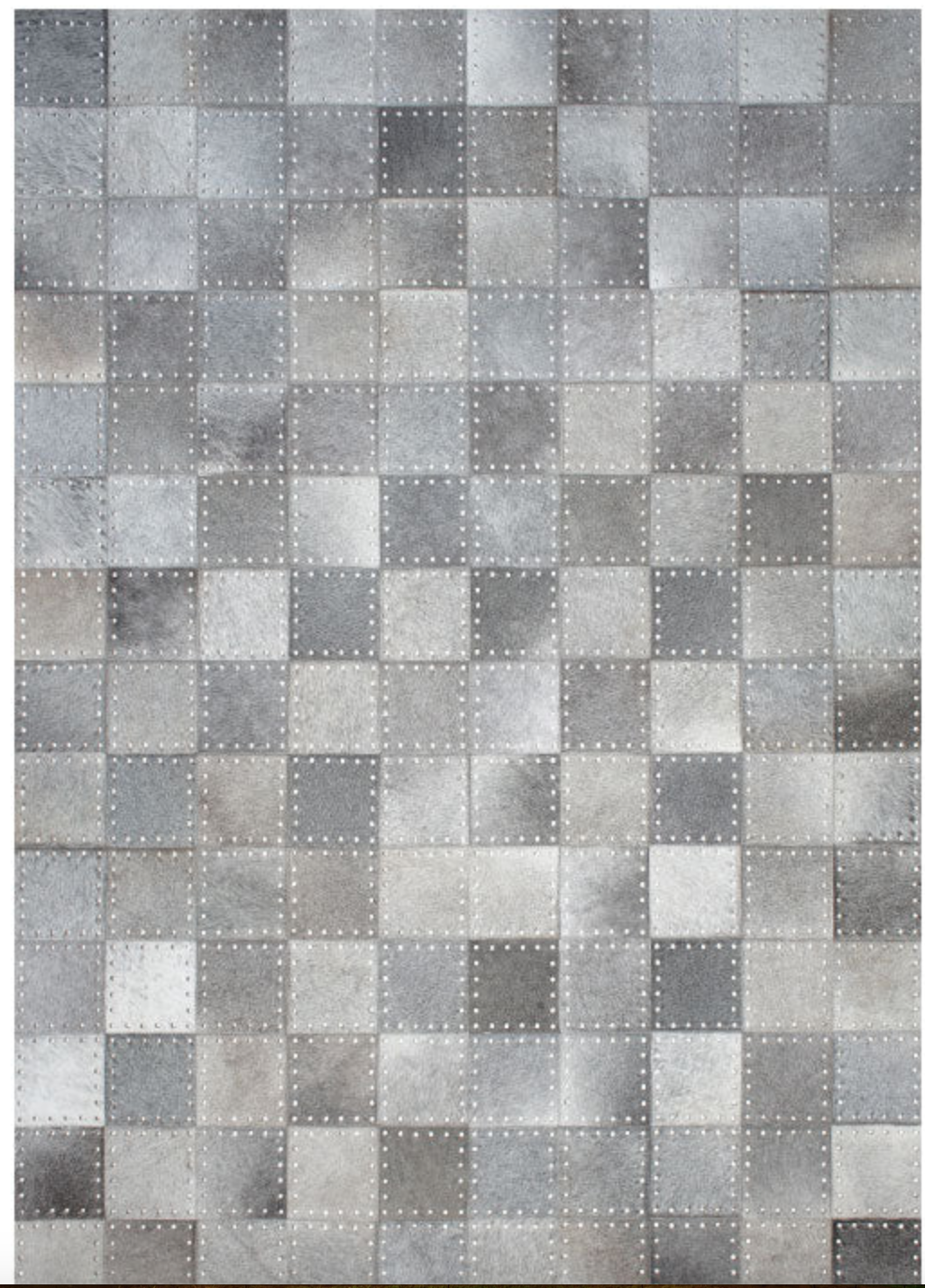 Stelle Design Cowhide Rug - 5x8 Color: Fusion Grey