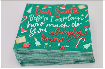 Holiday Cocktail Napkin - How Much Do You Know