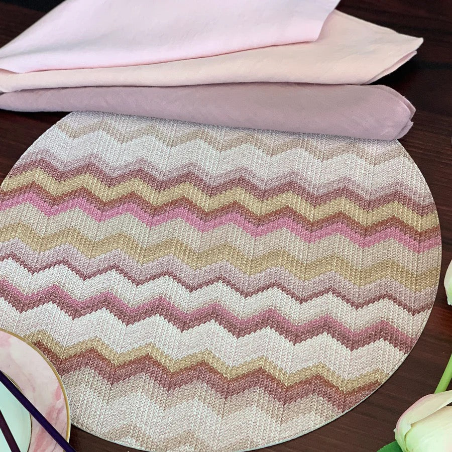 Bargello Mauve Placemats 15", set of 4