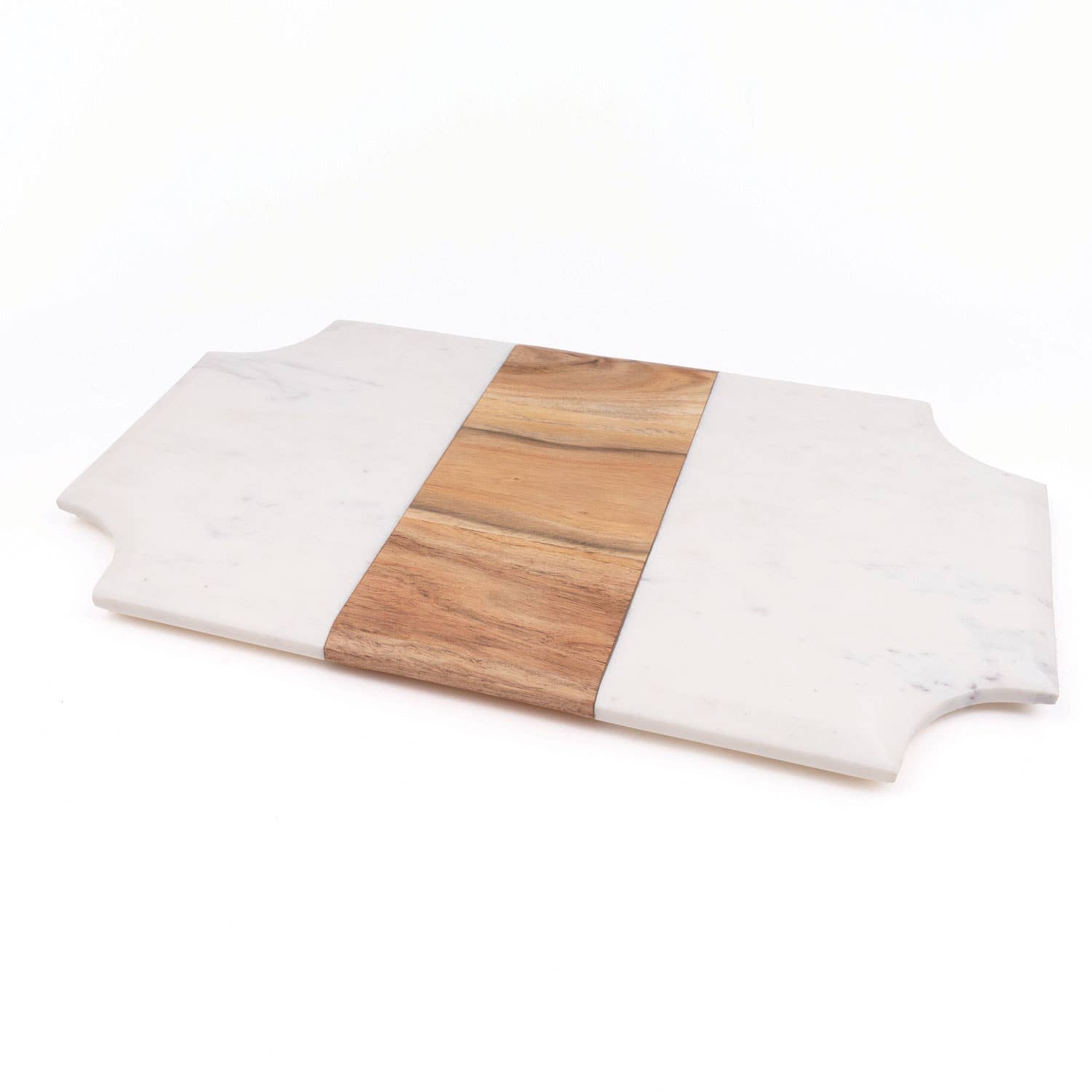 Marble & Wood Beveled Serving Board - Thumbnail 3
