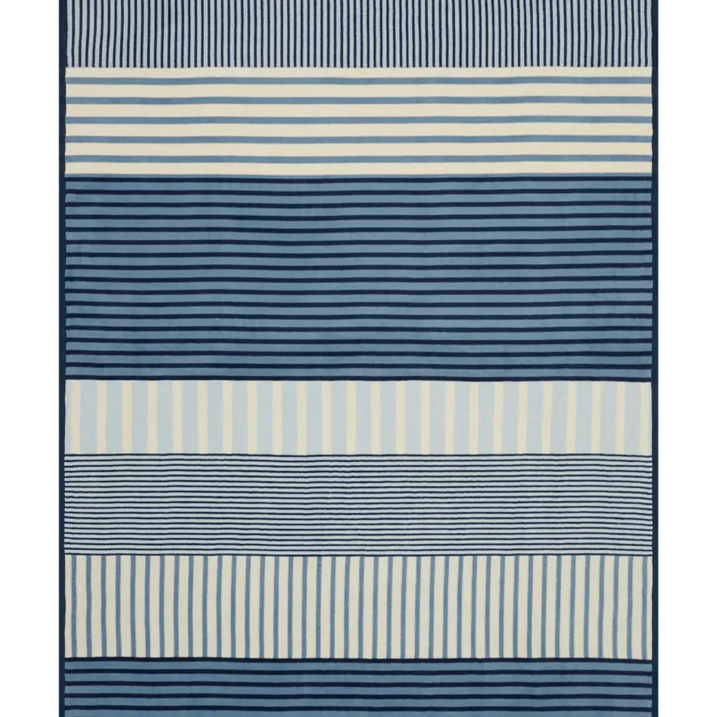 Shoreline Stripe Blanket, 60" x 80"