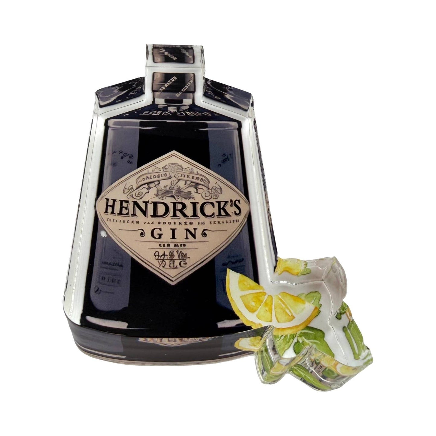 Acrylic Napkin Weight, Gin Lemon Cocktail