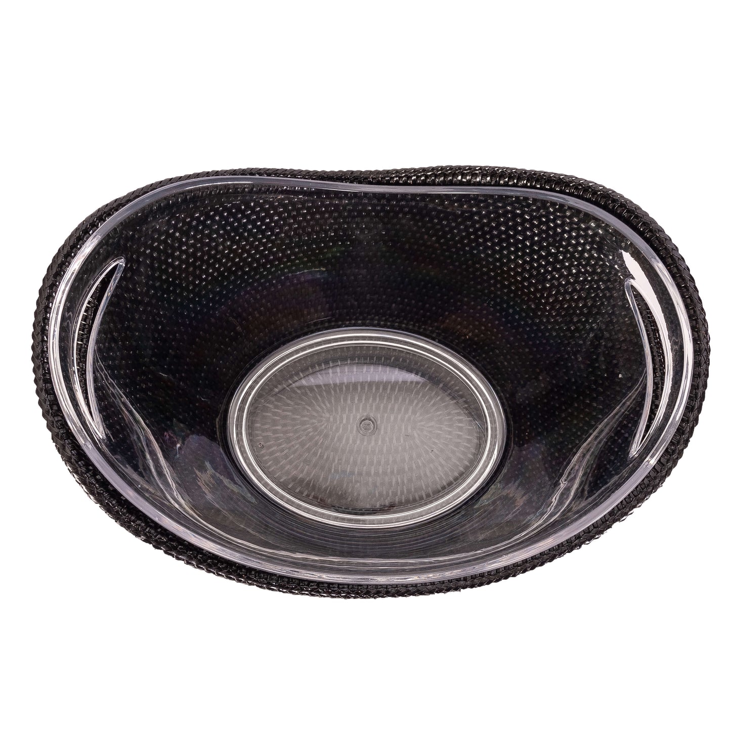 Artifacts Rattan™ Champagne Bucket with Acrylic Insert: Honey Brown