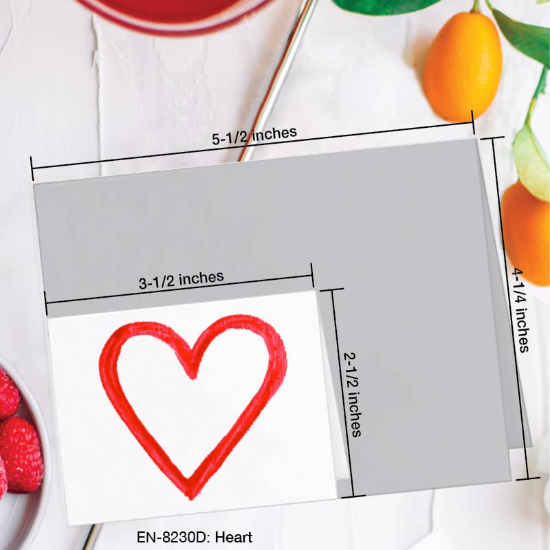 Heart, Greeting Card (8230D): EN Card