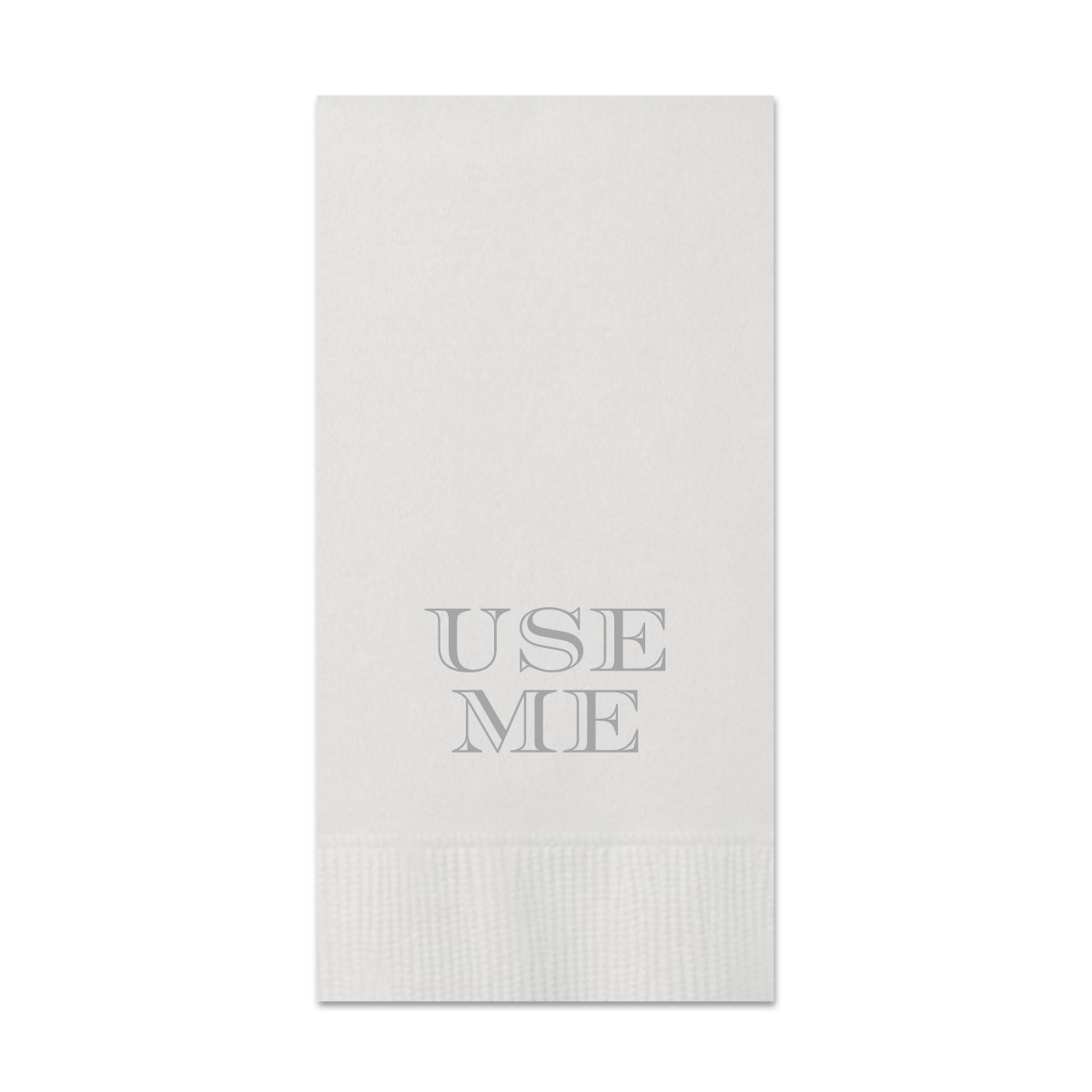 Use Me Paper Guest Towels, Pack of 30: Silver Foil Design
