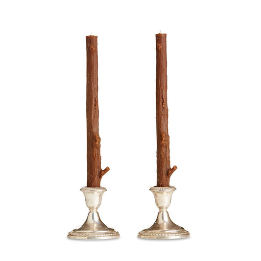 Sticks Candle Cedar, Honeysuckle Brown (Pair)