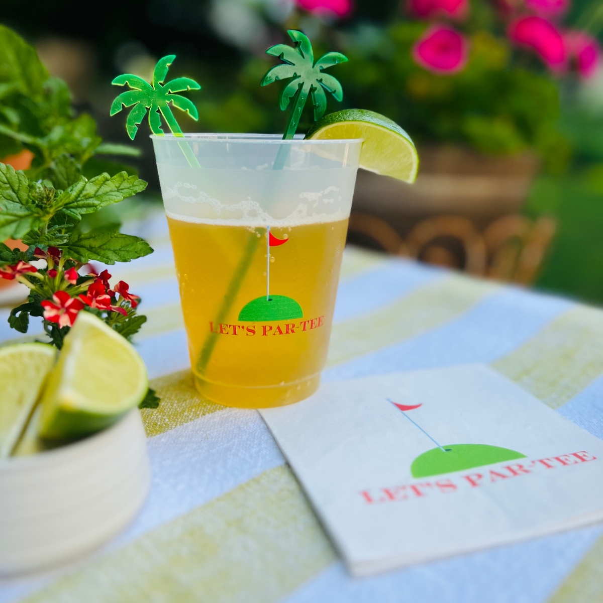 Let's Par-Tee Golf Cocktail Paper Napkins