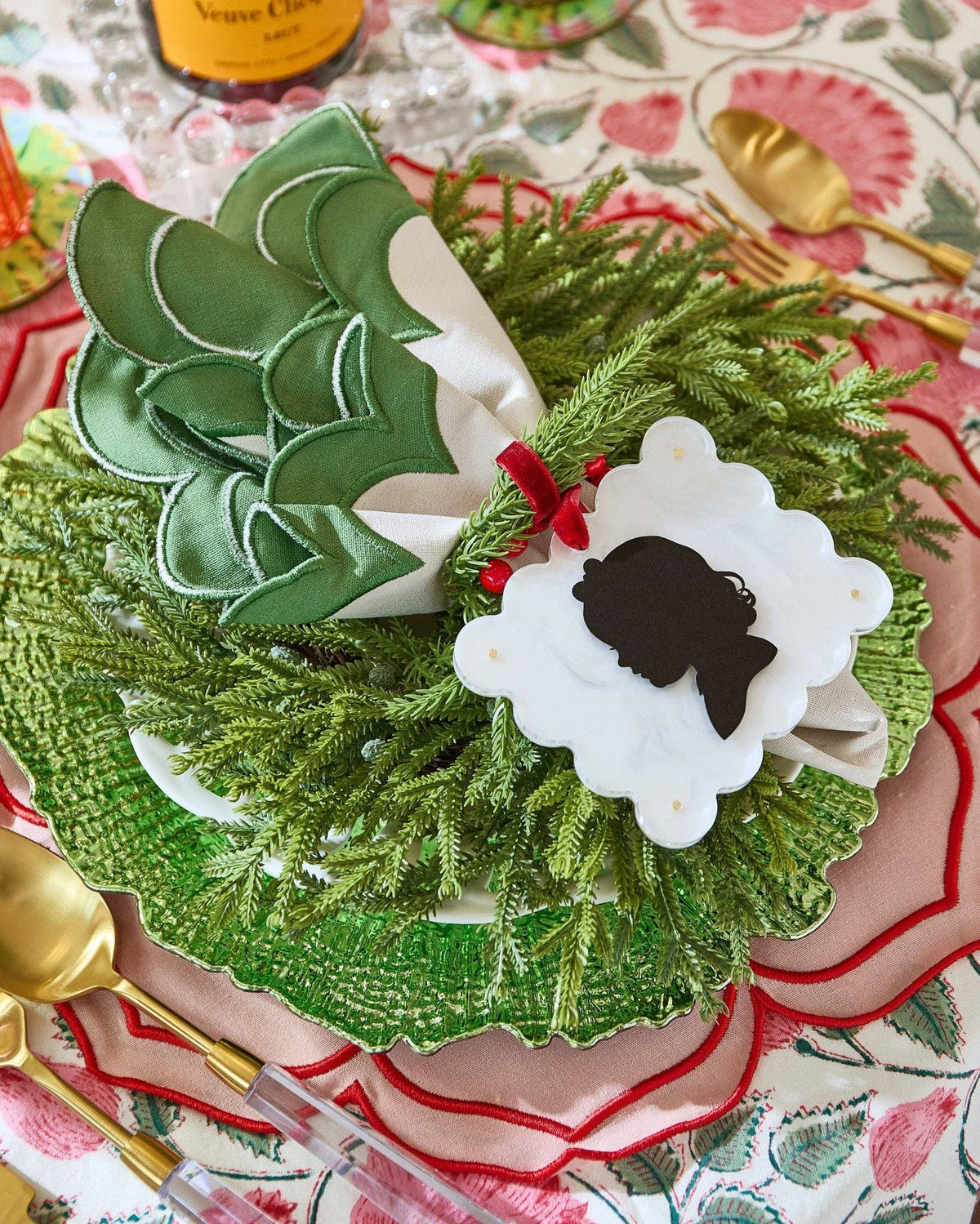 Pearl White Frame Ornament