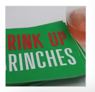 Drink Up Grinches Cocktail Napkins