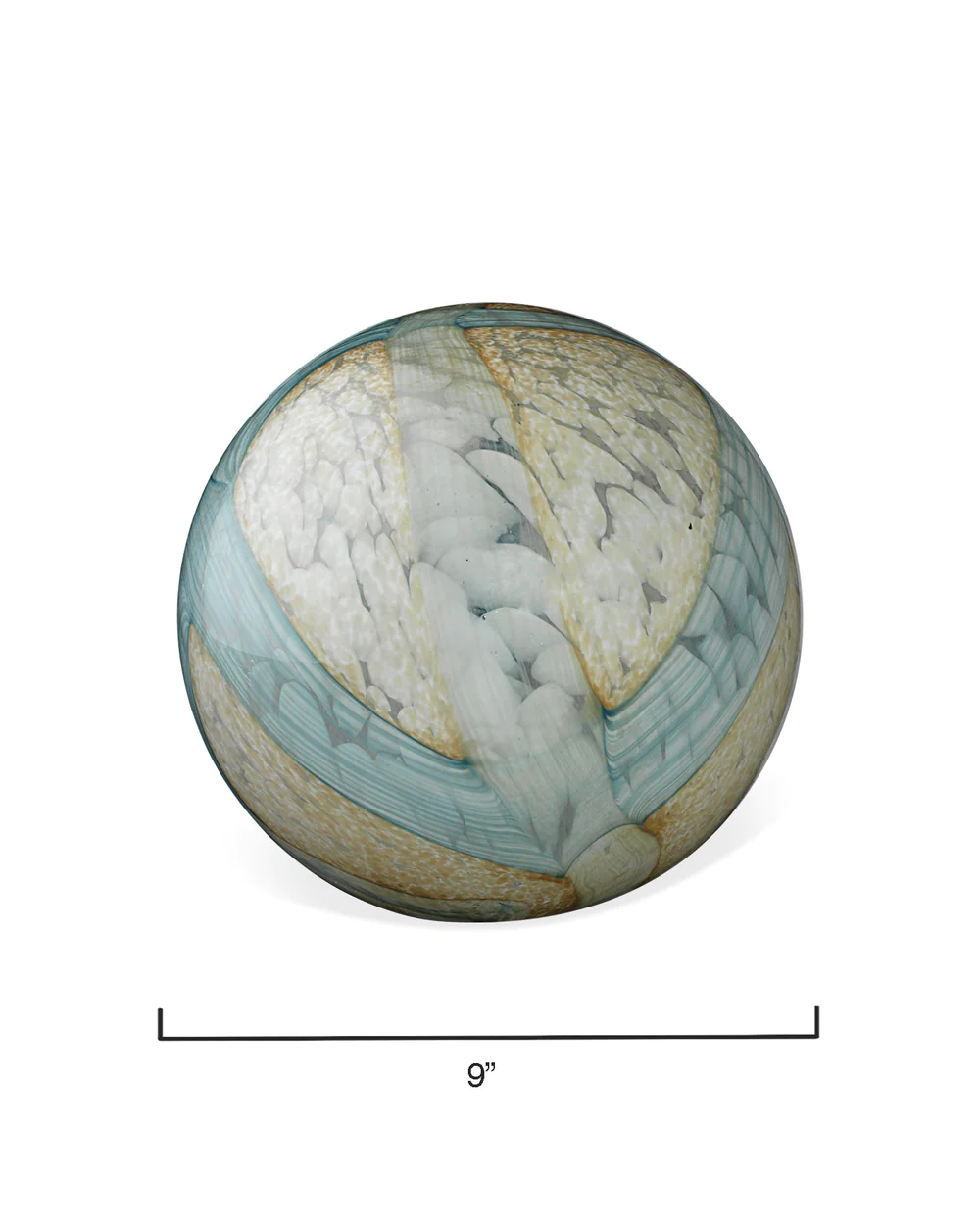 Cosmos Glass Spheres,  Pale Blue Set of 2