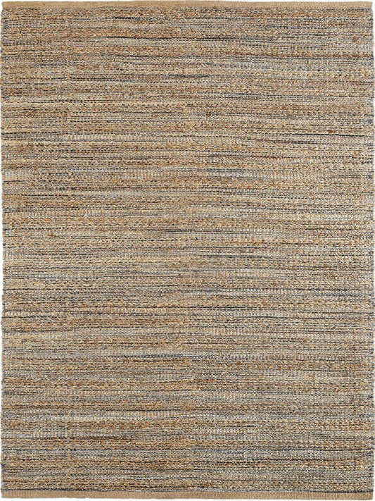 Jute with Chenille Rug, Sonora/Navy 2'6" x 7'9"