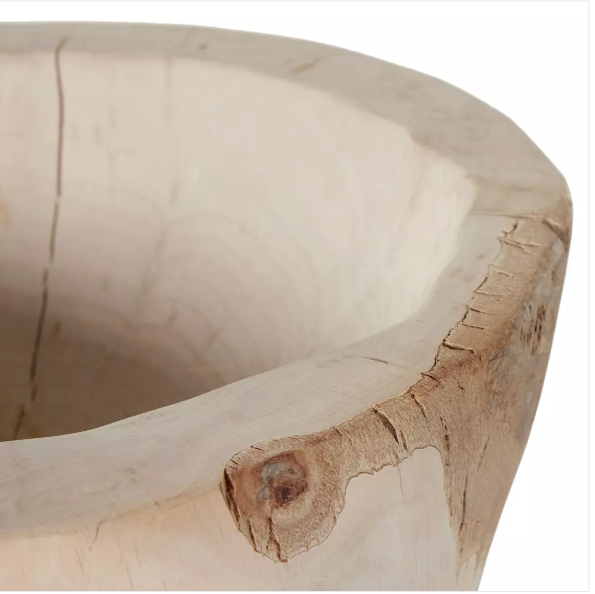 Reclaimed Wood Bowl - Ivory