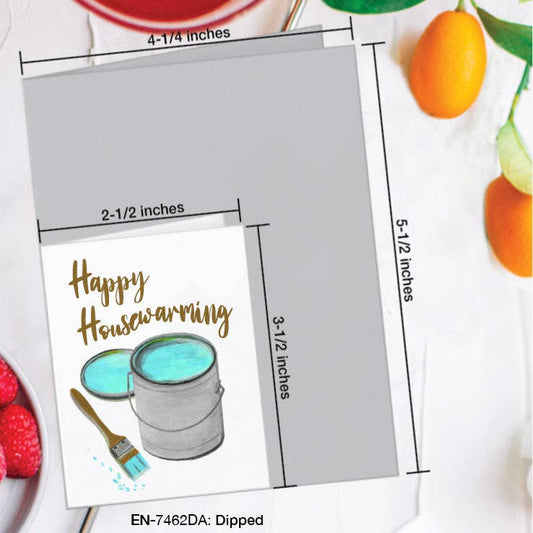 Dipped, Greeting Card (#7462DA): EN Card