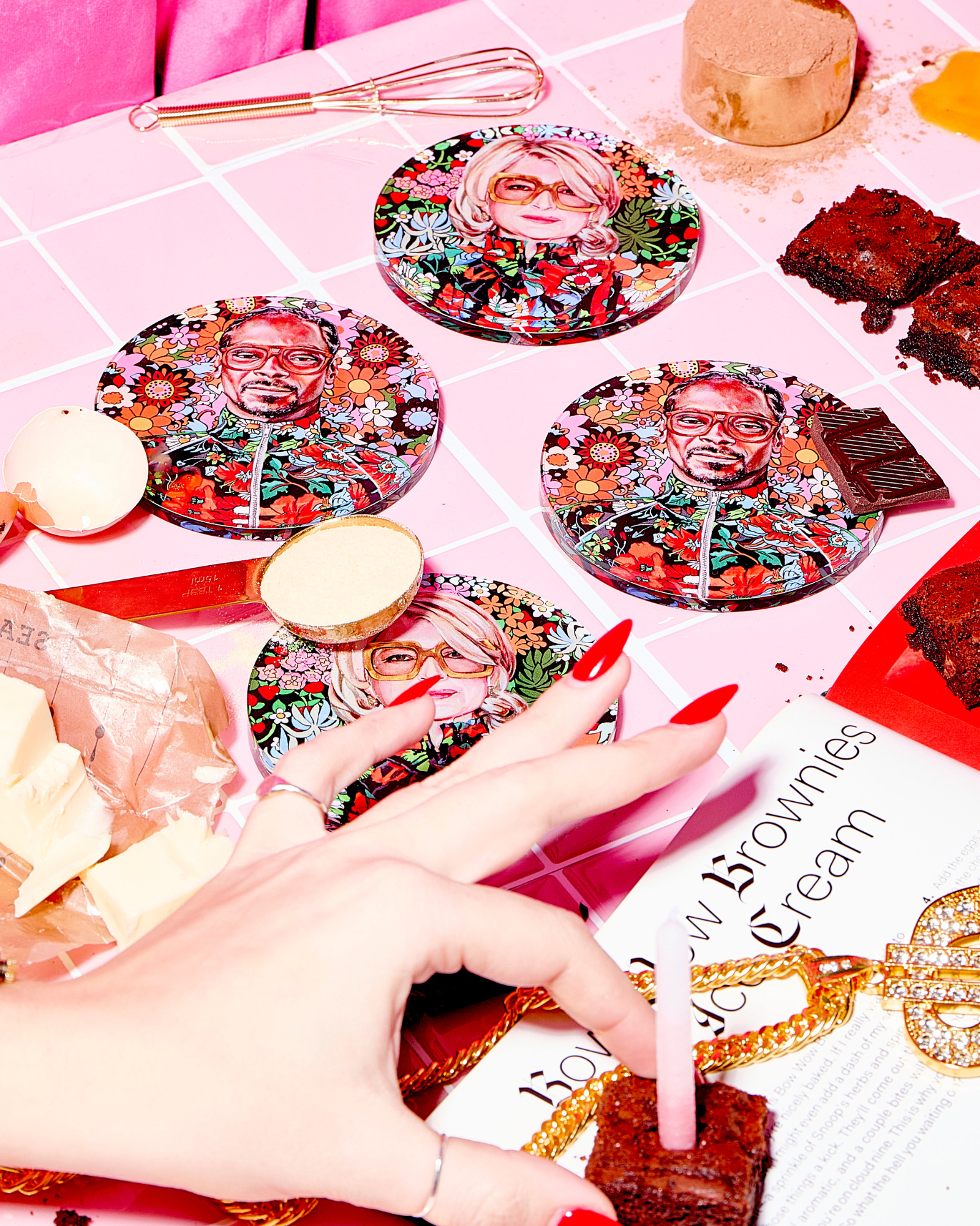 Best Buds Acrylic Coasters: Boxed Set of 4 - Thumbnail 2