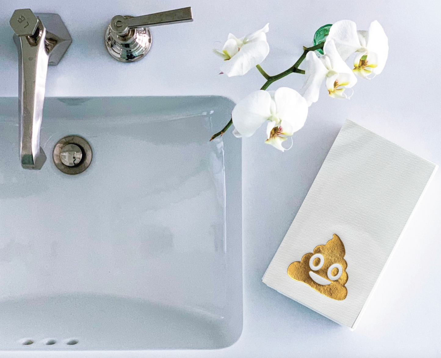 Cloth-Like Disposable Guest Towels: USE ME FRENCH BLUE
