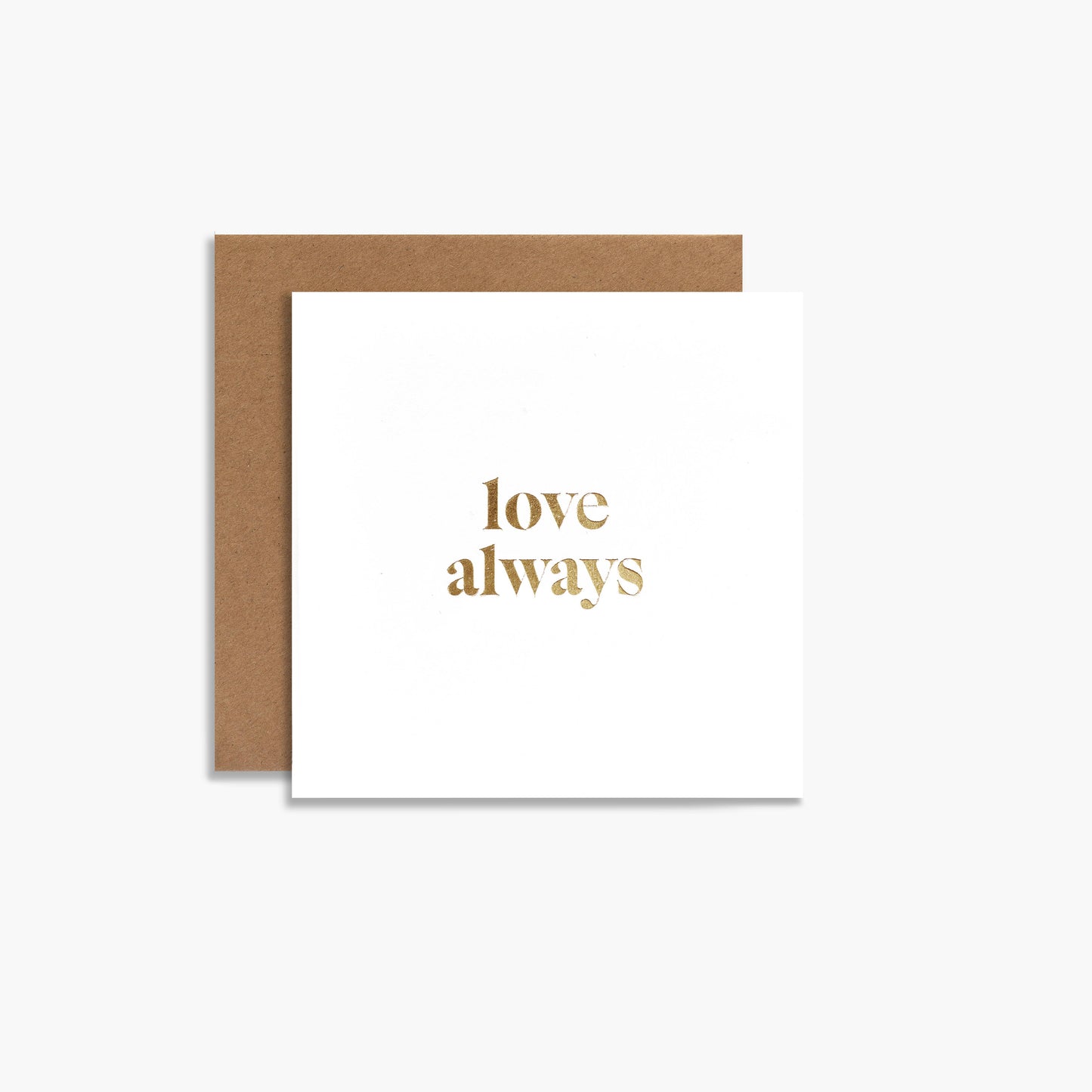Love Always Gold Foil Gift Enclosure Card