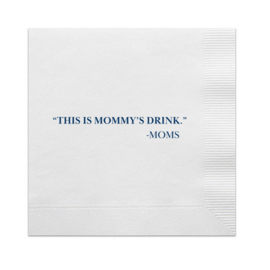 This Is Mommy's Drink Cocktail Paper Napkin