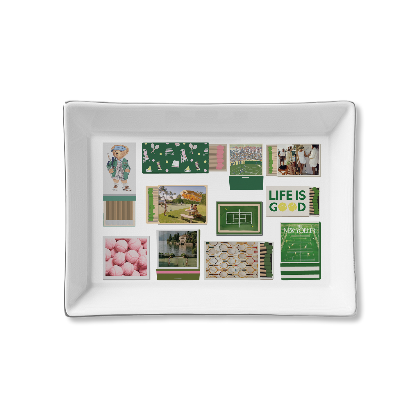 Ceramic Tray - Tennis Matches