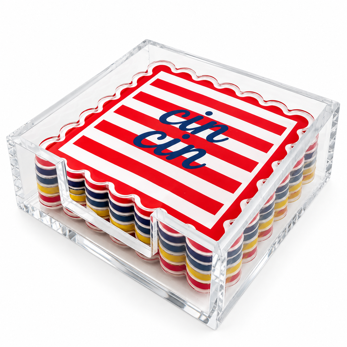 Boxed Coaster Set, Dolce Vita Collection