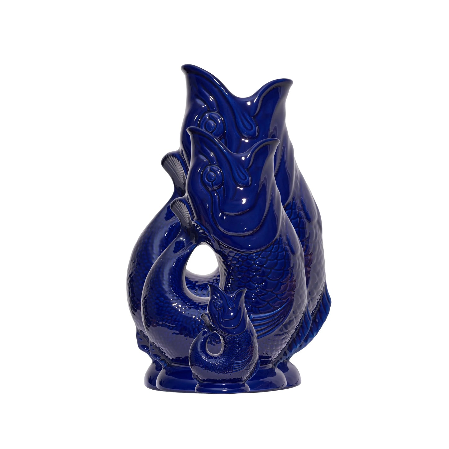 Cobalt Blue Gluggle Jug: XL