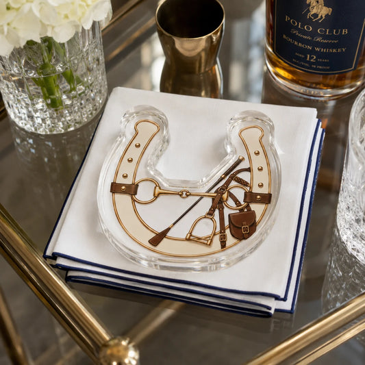Acrylic Napkin Weight, Horseshoe