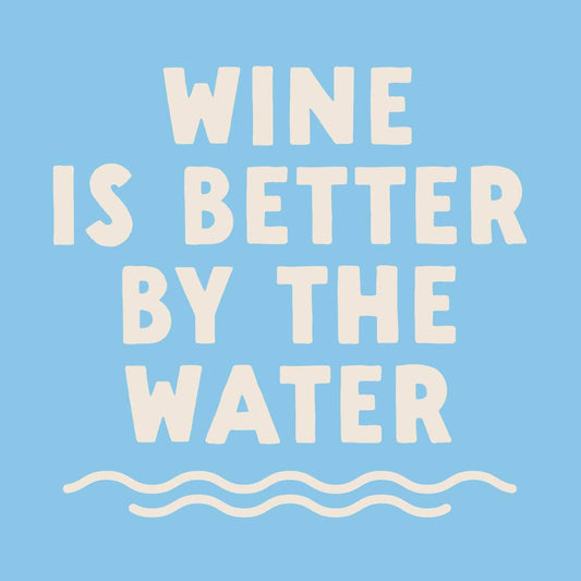 Cocktail Beach Funny Napkins | Wine Is Better By The Water