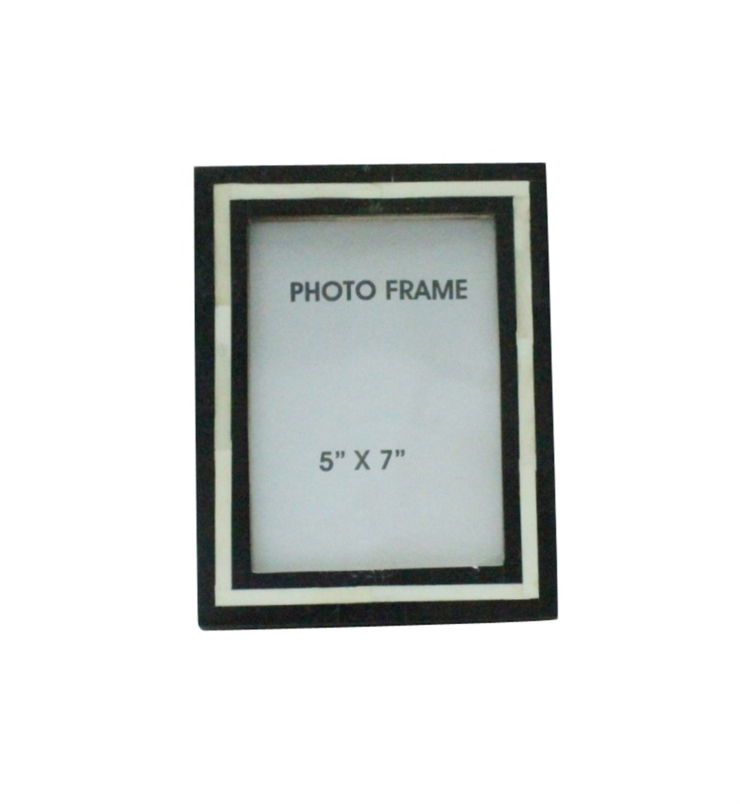 Black & White Picture Frame, 5" x 7"