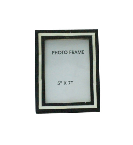 Black & White Picture Frame, 5" x 7"