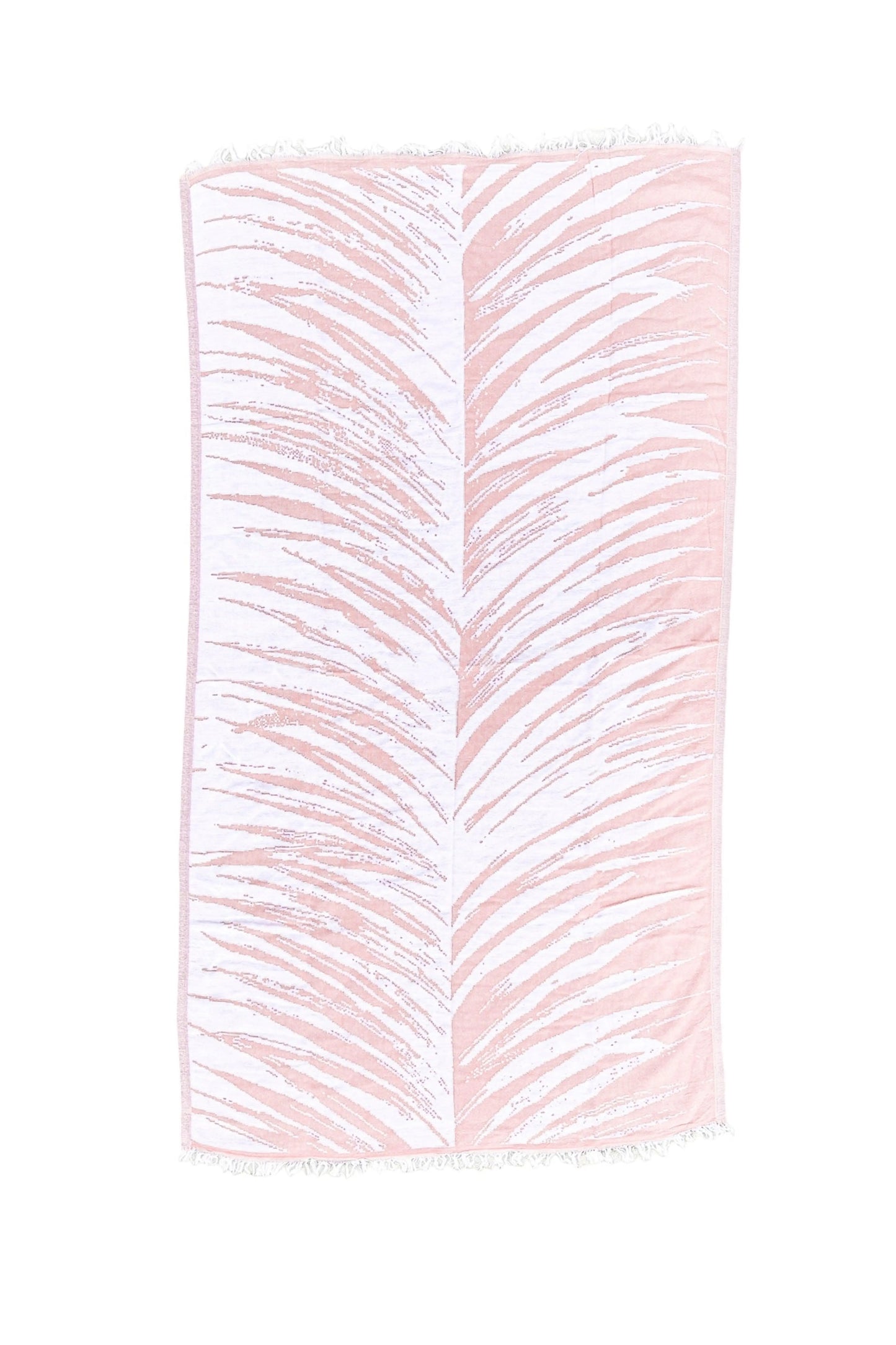 Tropical Turkish Cotton Beach Towel, Pink