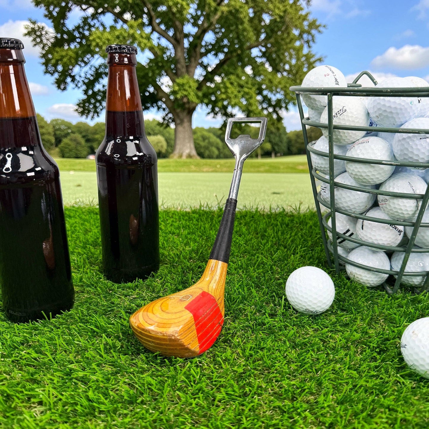 Antique Golf Club Beer Bottle Opener