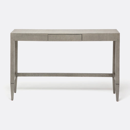 Conrad Console - Seal Faux Raffia