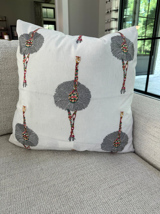 Ruffles and Feathers Carnival Pillow