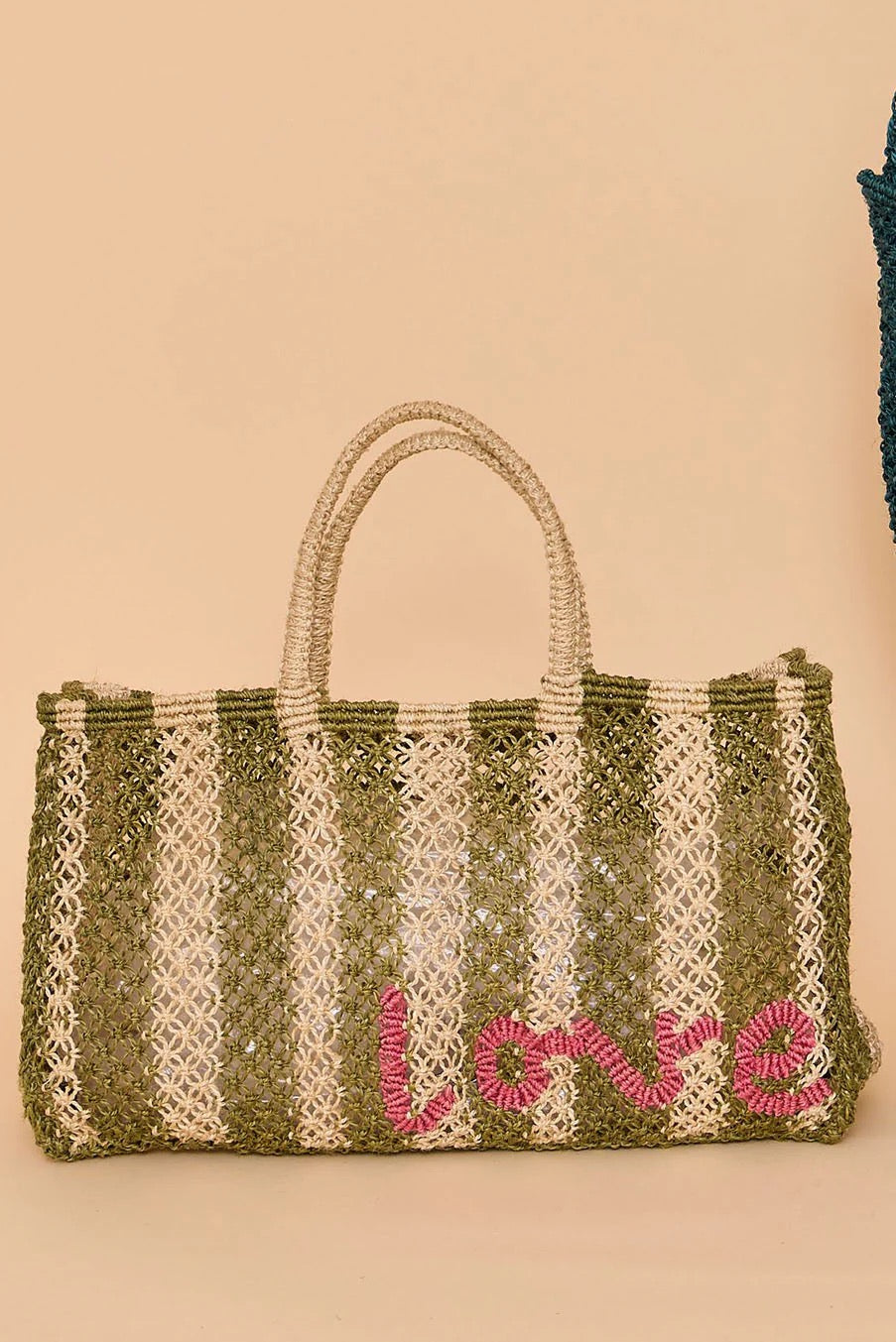 Lavinia Stripe Love / Natural Green Berry