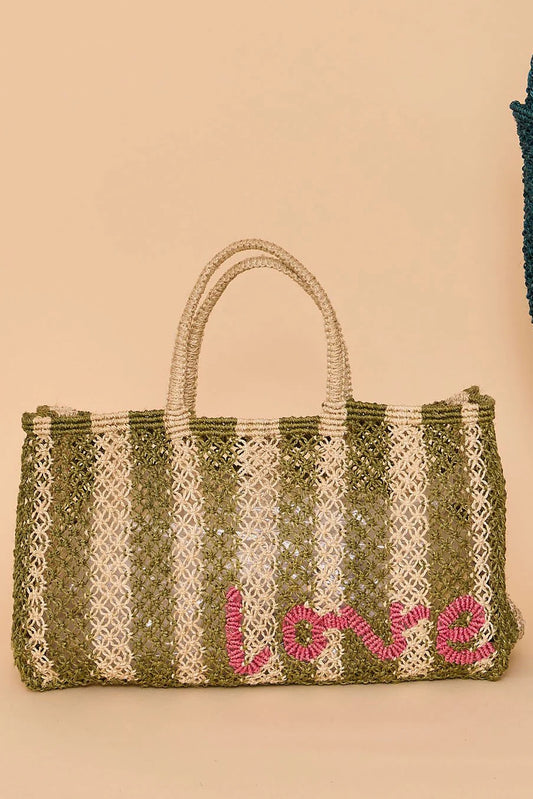 Lavinia Stripe Love / Natural Green Berry