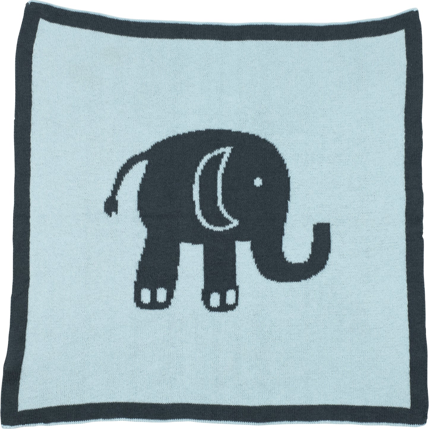 Blue Elephant Love Baby Blanket Set
