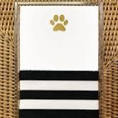 Gold Foil Paw Buck Notepad
