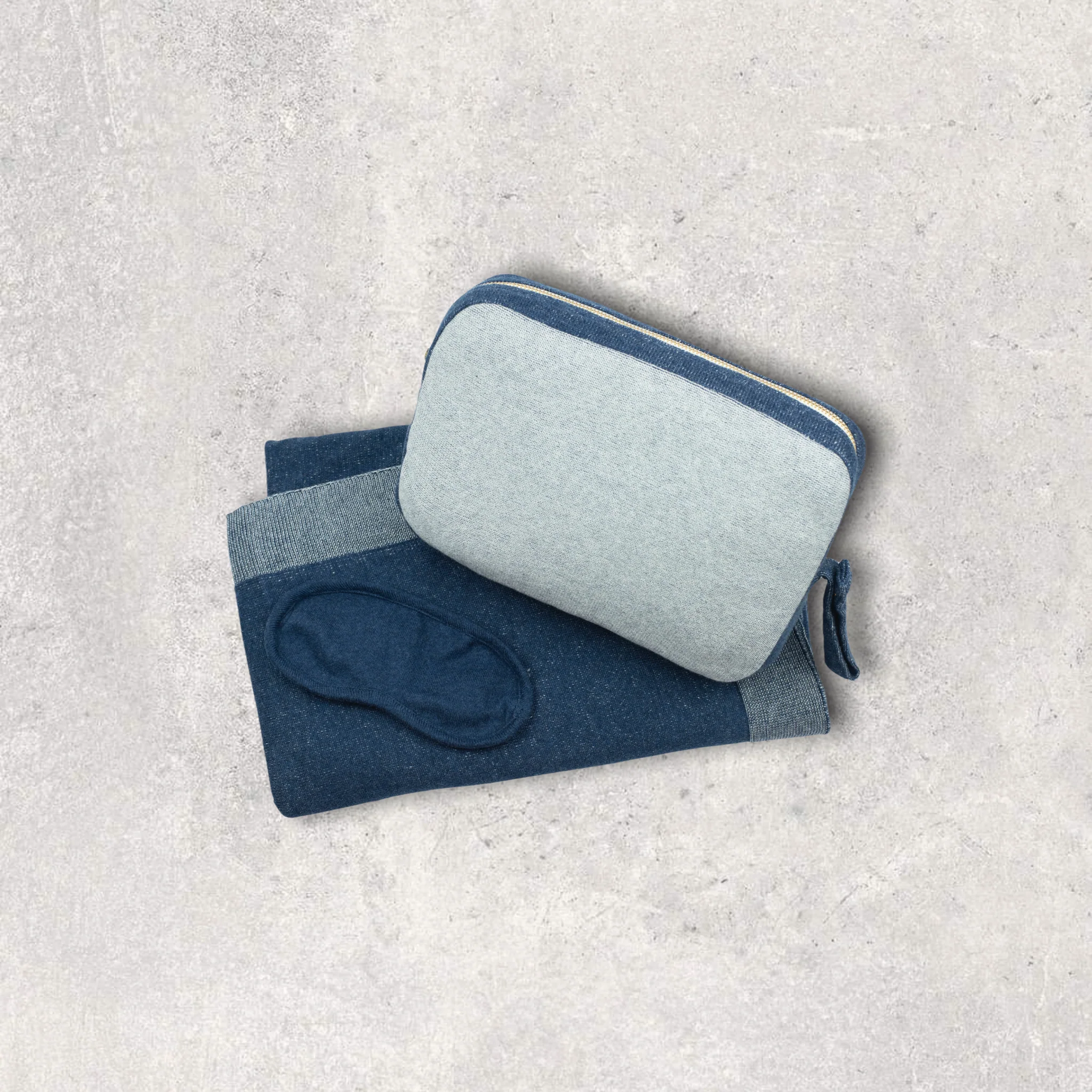 Travel Set - Reversible Solid Navy/Vanilla