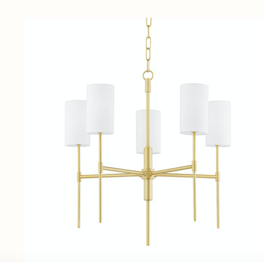 Olivia Chandelier - Aged Bronze