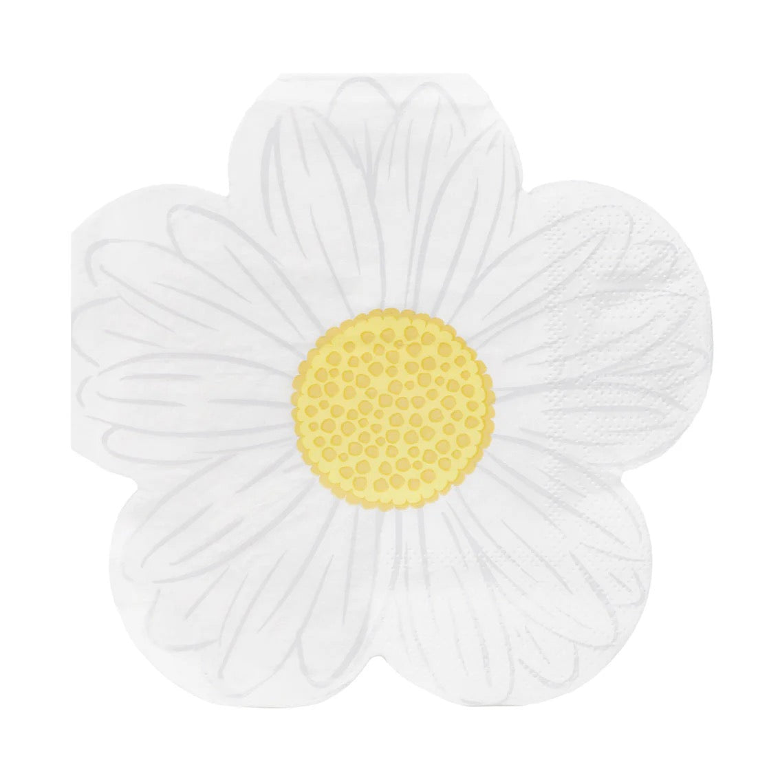 Shaped Mellow Daisy Floral Napkins