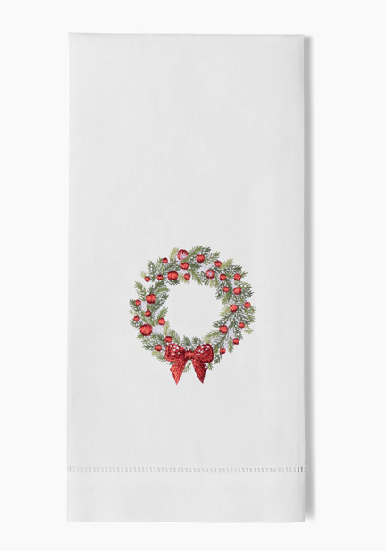 Wreath Snow Hand Towel