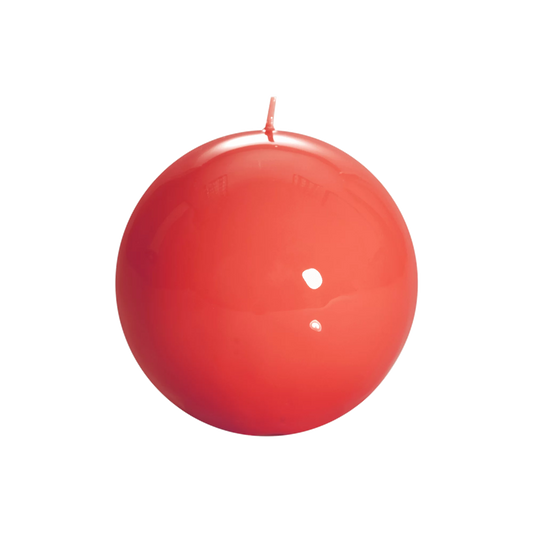 Meloria Ball Candle - 150mm  Coral