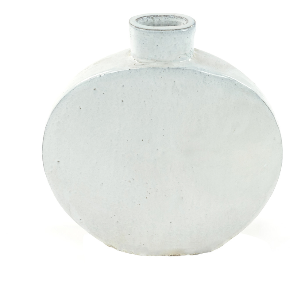 June Stone Vase - White