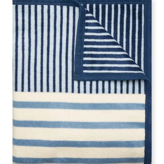 Shoreline Stripe Blanket, 60" x 80"