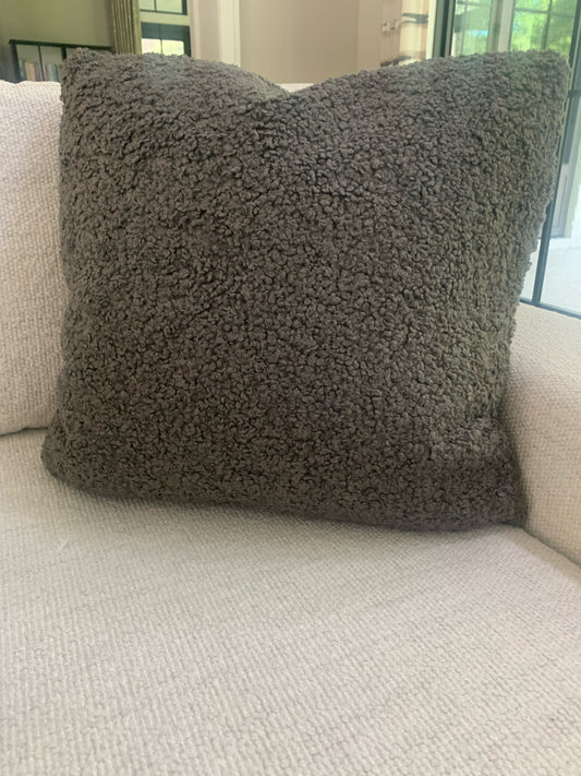 Angelina Charcoal Pillow