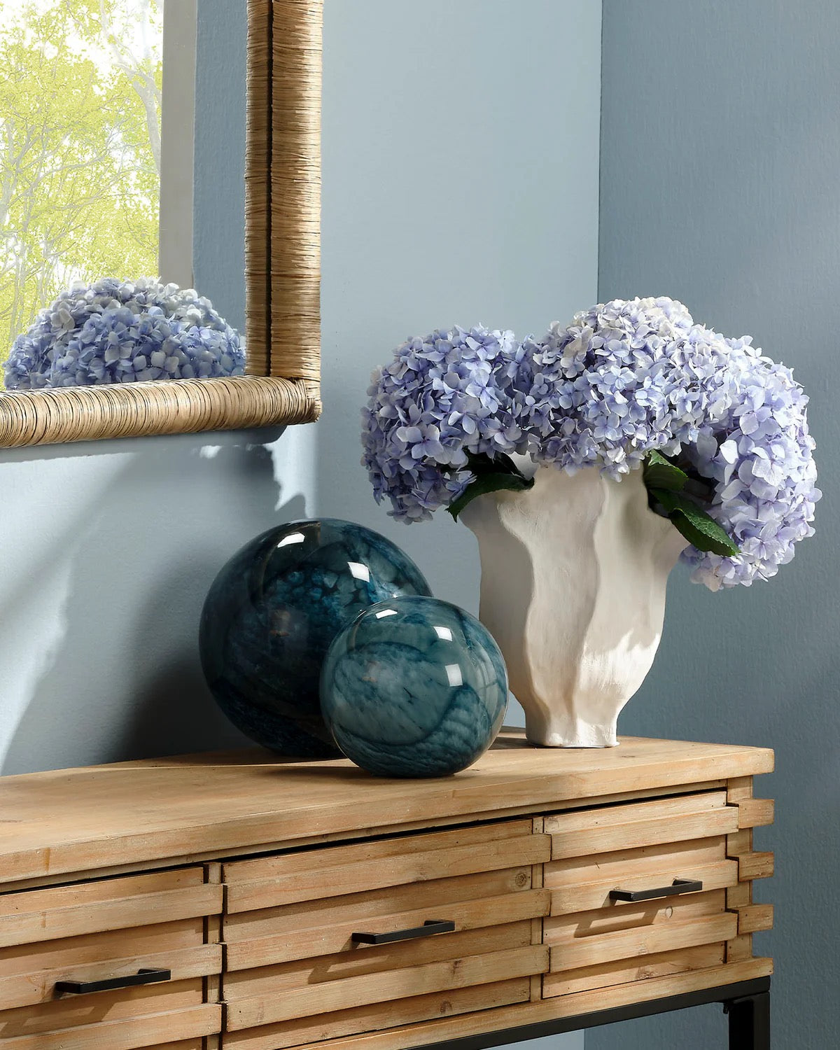 Indigo Cosmo Spheres, Set of 2