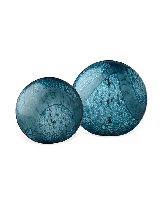 Indigo Cosmo Spheres, Set of 2