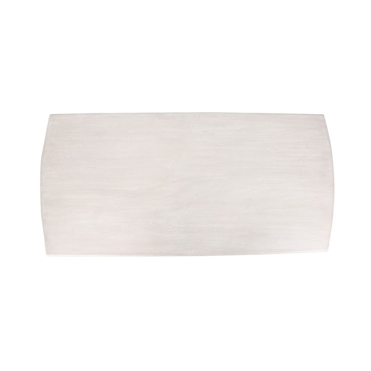 Bullnose Dining Table w/ Curved Legs - Ivory