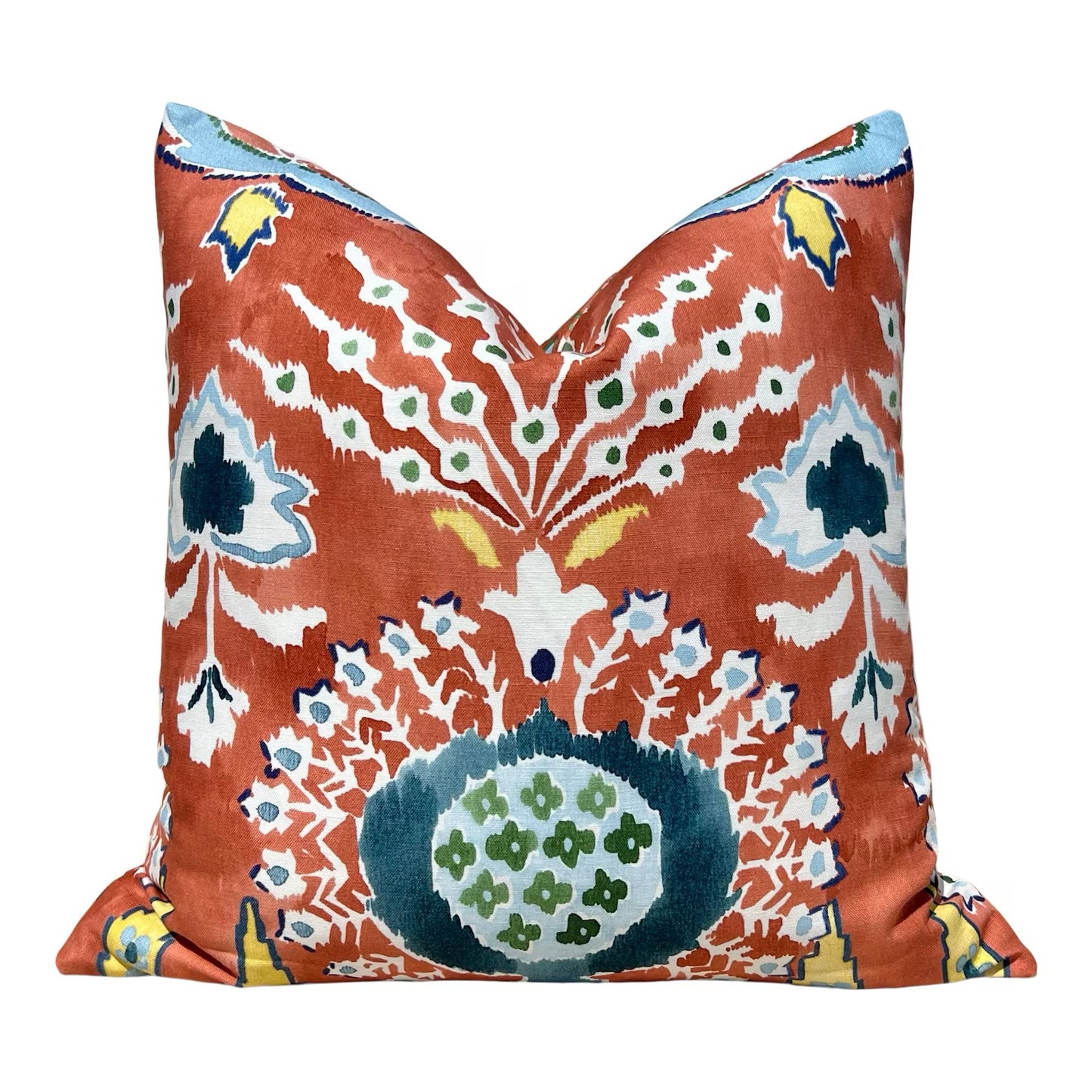 Mendoza Suzani Coral Pillow, 20" x 20"