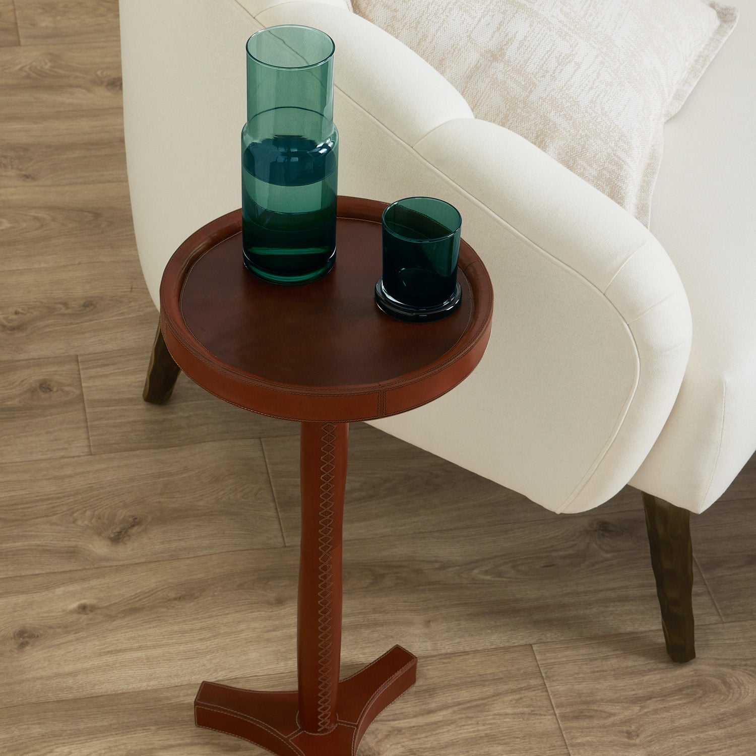 Nash Leather Drink Table - Thumbnail 4